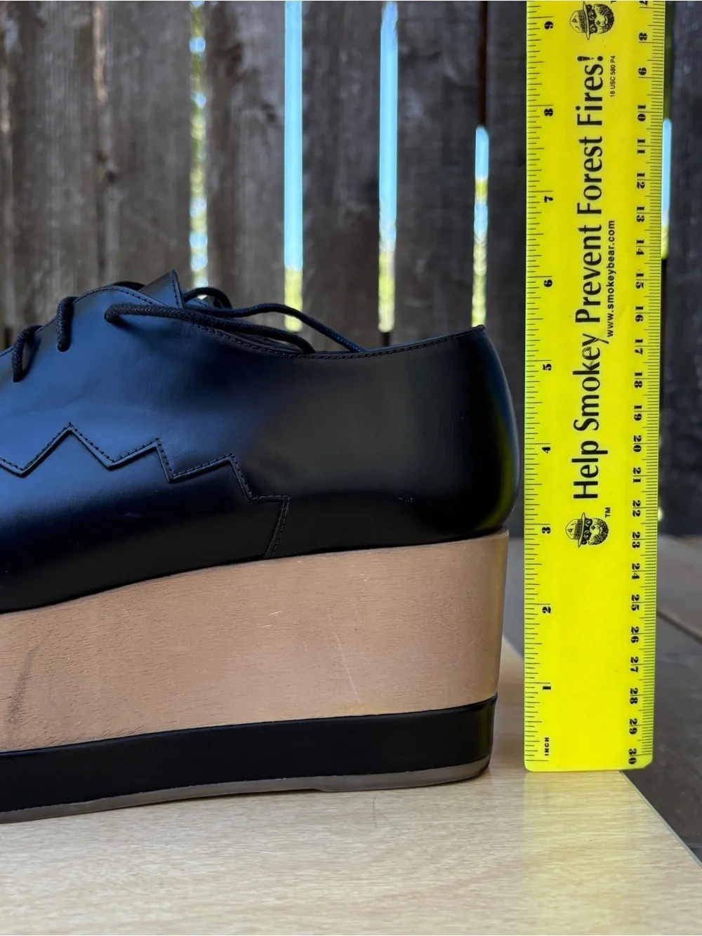 Paloma Barcelò Lace-Up Platform Oxford Shoe In Black Sz 40 EU